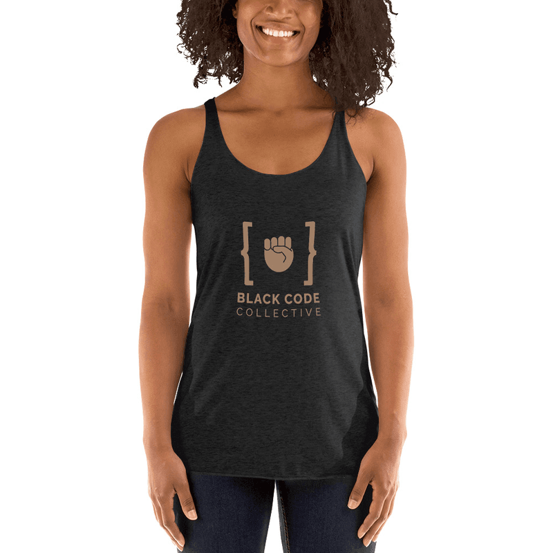 Women's Racerback Tank — Vintage Black