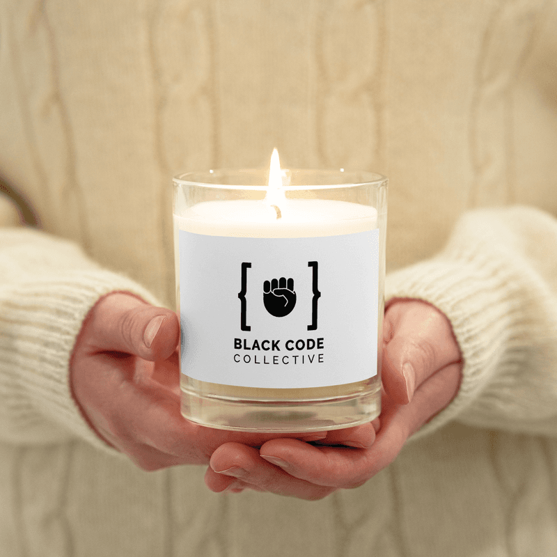 Glass Jar Soy Wax Candle — White